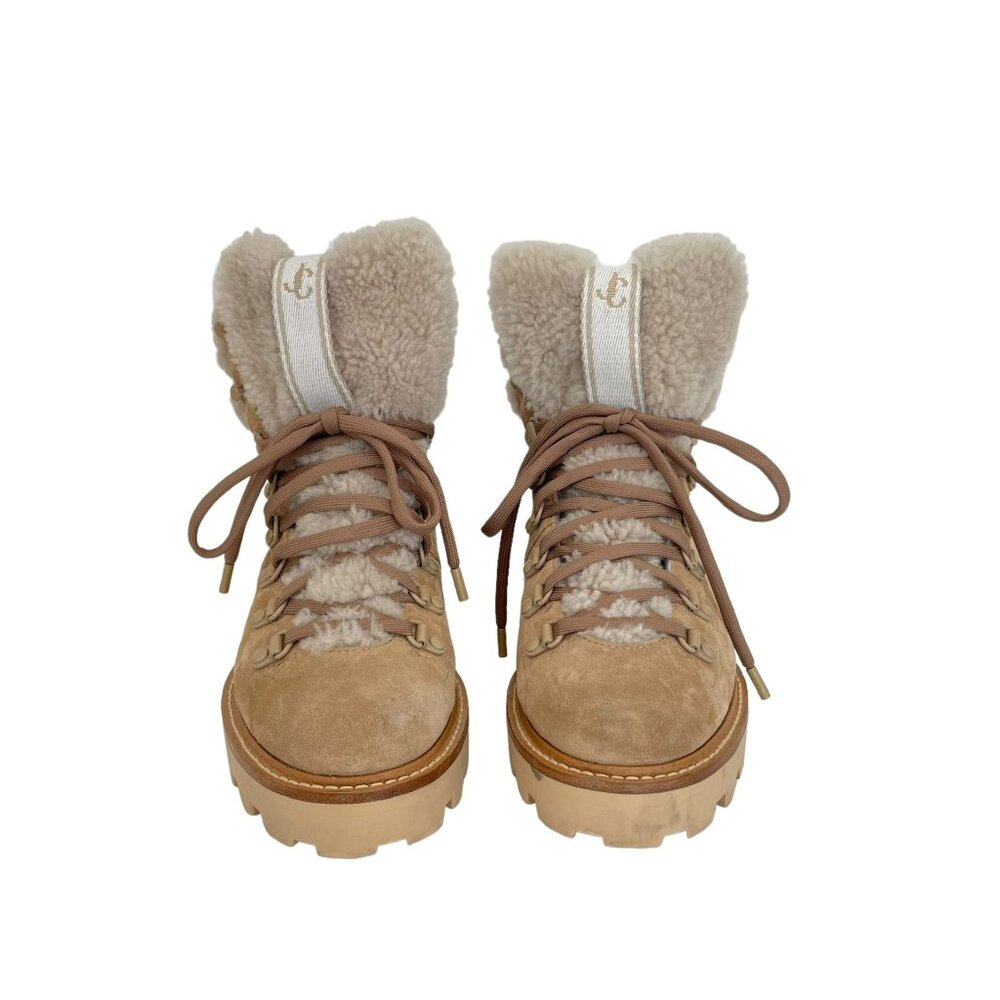 Jimmy Choo Suede & Shearling Boots - Picture 3 of 7